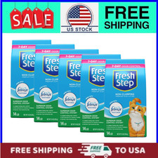  5 pack Fresh Step Scented Non-Clumping Clay Cat Litter, 14 lbs