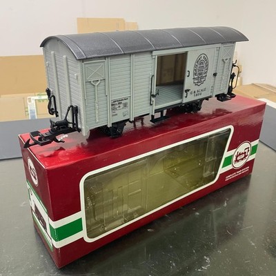 Atomic G Scale Freight Car Boxcar Gray for European Steam Engines