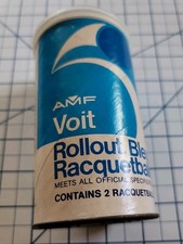 Vintage AMF Voit Racquetballs Rollout Bleu Two Balls Santa Ana California