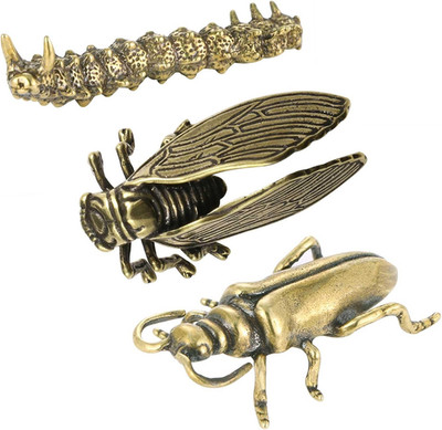 Small Brass Metal Statue Animals Figurine Brass Decor Ornaments Home Tea Table F