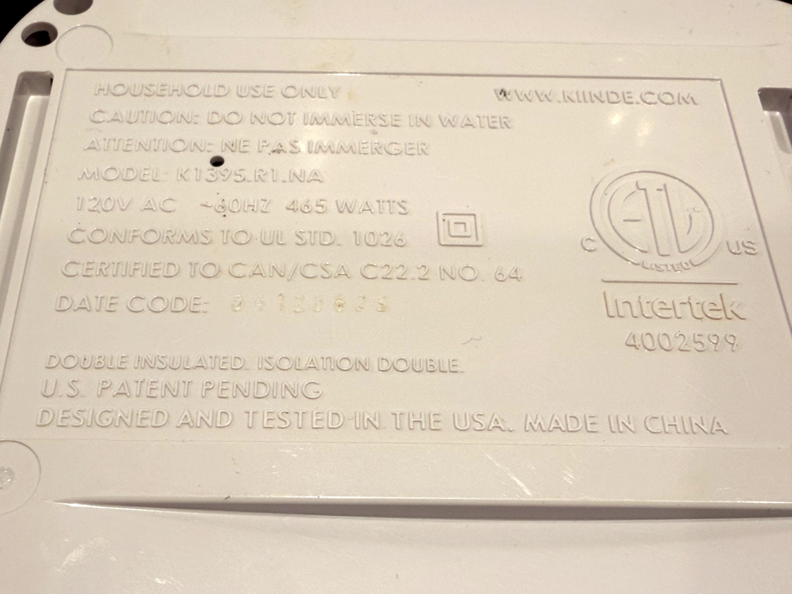 Kiinde Kozii Breast Milk & Bottle Warmer - White