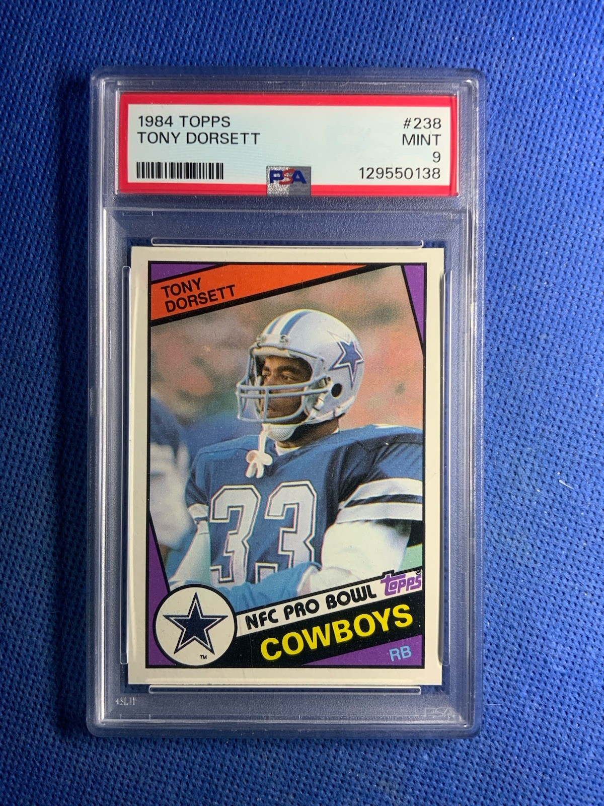 1984 Topps #238 Tony Dorsett - Dallas Cowboys - PSA 9 MINT!