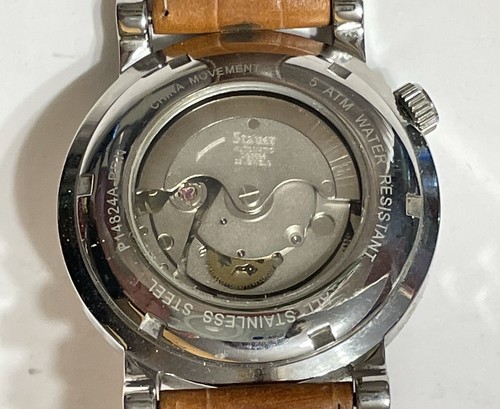 Stauer Automatik Herrenuhr Gangreserve 22 Jewel Edelstahl Water Resist - Bild 6 von 9