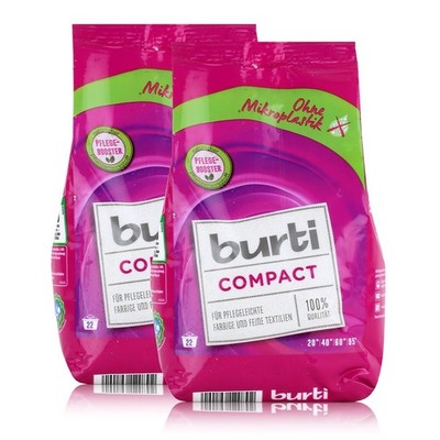 burti Compact Feinwaschmittel 1,3kg- Waschpulver (2er Pack)