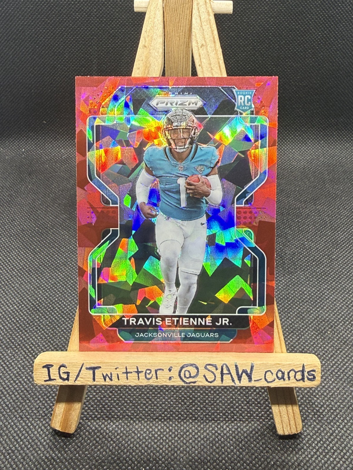 Travis Etienne Jr RC Rookie 2021 Panini Prizm Red Ice #344 Jacksonville Jaguars