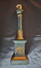 Schöner großer 49 cm , Kerzenleuchter Empire, Klassizismus ??? Holz, Goldmalerei