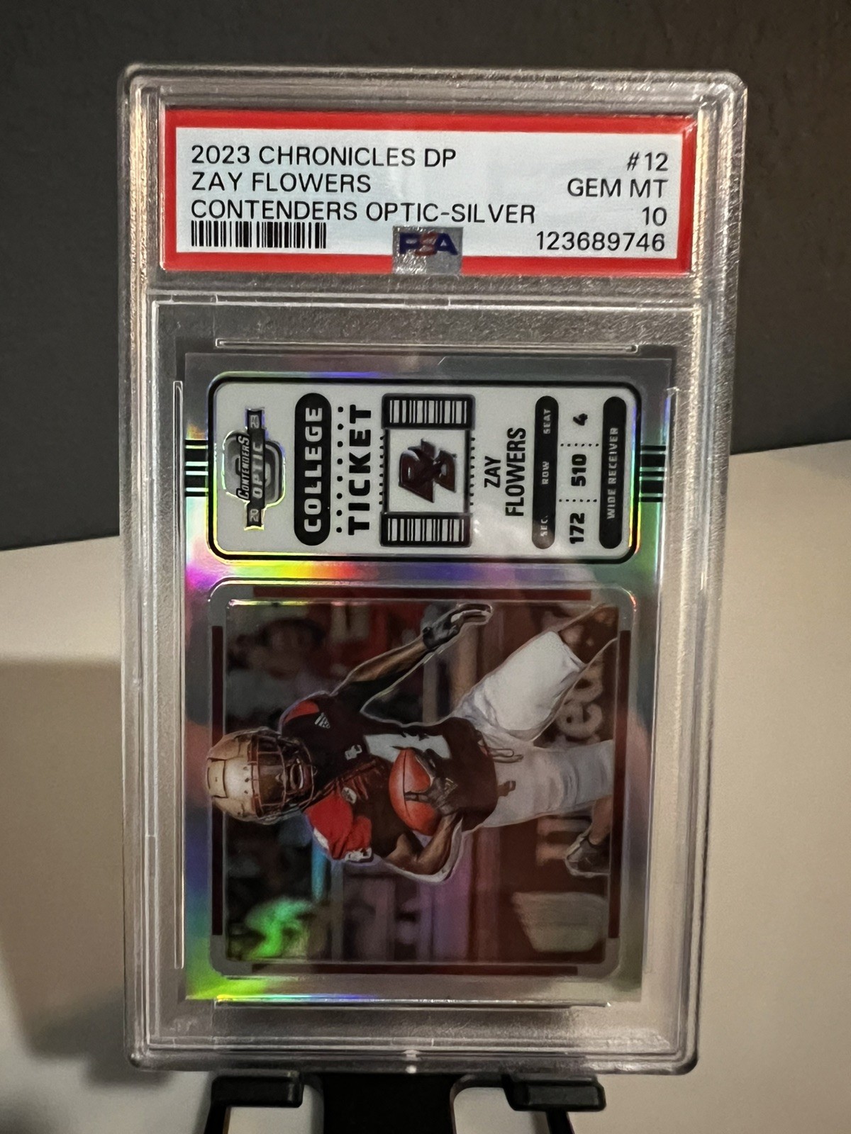 Zay Flowers Panini Chronicles Draft Picks Contenders Optic #12 Base