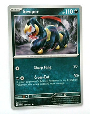 Carta Pokemon Seviper 137/193 Paldea Evoluta TCG