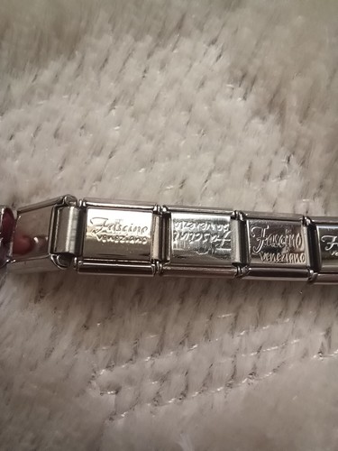 Bracciale Fascino Italiano Charm Danneggiato Solo Per Charms Harley Bandiera Patriottica - Foto 5 di 7