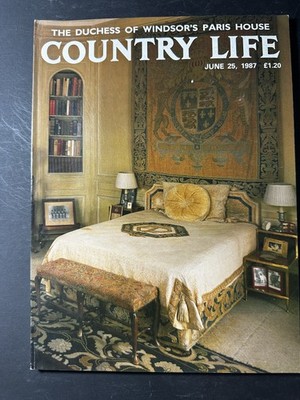 Country Life Magazine June 25 1987 Duchess of Windsor's Paris House Whaling