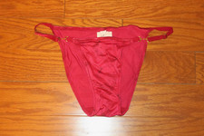 S    Victoria's Secret    SUPER SOFT SATIN CHEEKY    STRING BIKINI PANTIES LOW