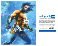 JASON MOMOA AUTOGRAPH SIGNED 8x10 PHOTO AQUAMAN JUSTICE LEAGUE ACOA