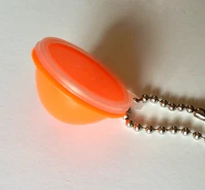 Tupperware vintage mini NEON ORANGE WONDERLIER BOWL key chain NEW USA -retro 80s