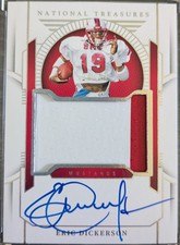 2024 National Treasures Collegiate Eric Dickerson Patch Autograph  24/39 SMU HOF