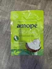 Amopé PediMask 20-Minute Foot Mask - Paradise Found with Coconut Oil
