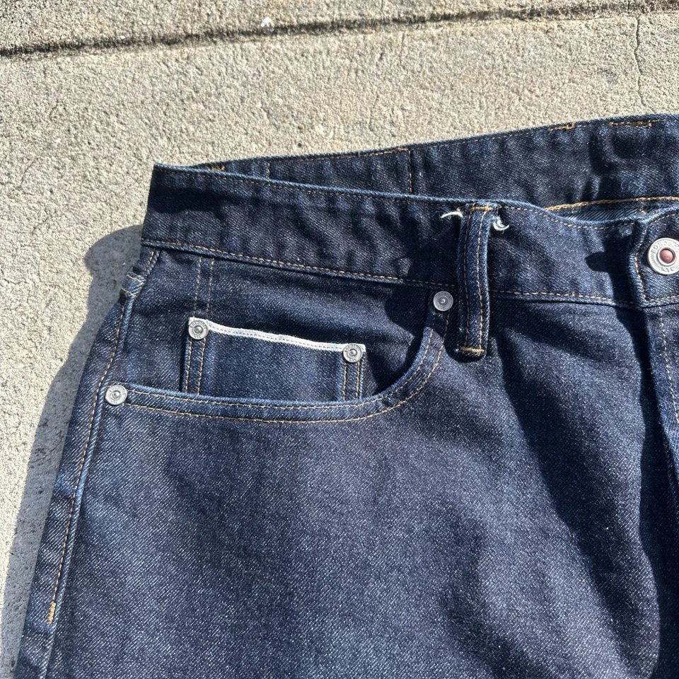 Jeans Bonobos Ribete Japonés Azul Denim Calce Atlético Para Hombre Talla 36x30 (36x28) Foto 4 de 4