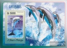 Sao Tome e Principe bloc-feuillet 1038 neuf avec gomme originale 2014 Delfine
