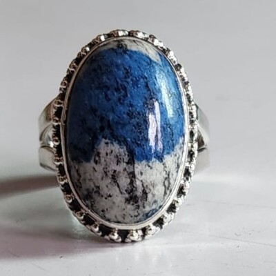 K 2 RARE JASPER NATURAL GEMSTONE 925 SOLID STERLING SILVER JEWELRY RING 3 TO 12