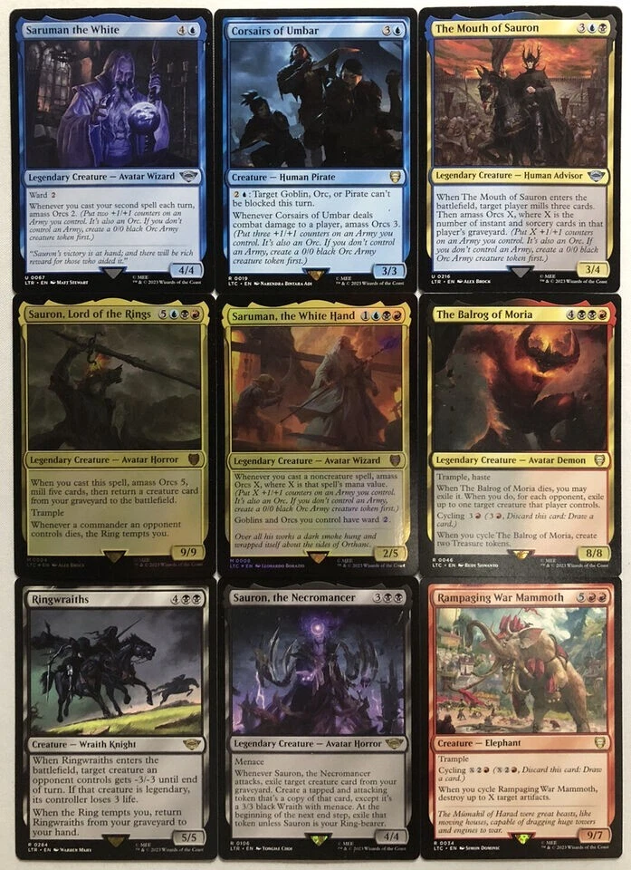 SAURON, THE DARK LORD - COMMANDER DECK Magic the Gathering MTG 100 cards - LOTR - Image 3 of 4