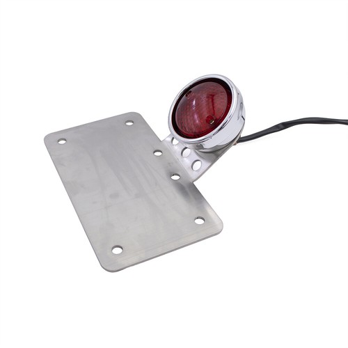 Soporte de matrícula de montaje de luz de freno trasero para Harley Chopper Bobber personalizado - Imagen 5 de 8