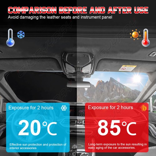 For BMW 3 Series LI 14-20 Car Heat Shield Windshield Sun Visor SunShade - Bild 5 von 14