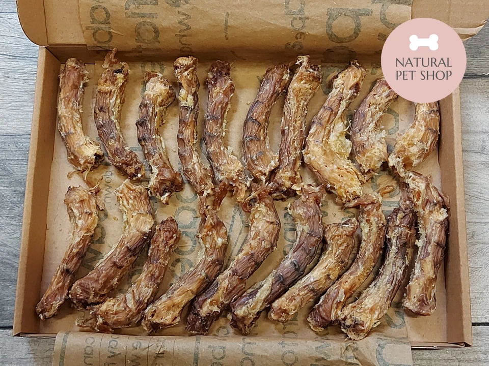 Chicken Necks 1KG Dog Treats Natural Air Dried Chews Healthy Joints Chondroitin