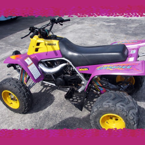 Purple Shock Covers for Yamaha Banshee YFZ350 (Set of 3) "Special Retro Edition" - Picture 4 of 6