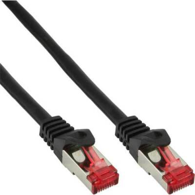 InLine Patchkabel, S/FTP (PiMf), Cat.6, halogenfrei, schwarz, 3m
