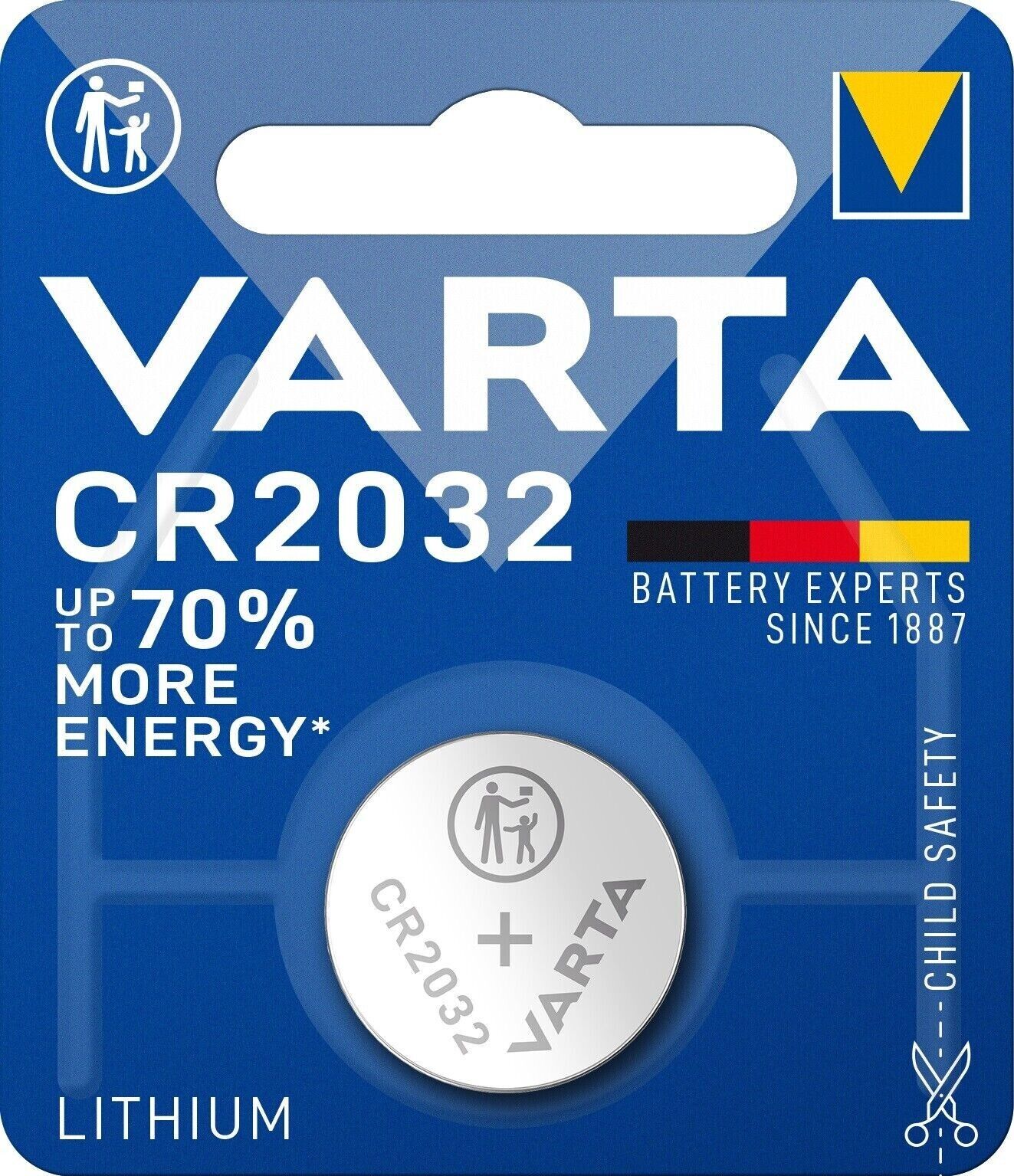 10 x Varta CR 2032 DL2032 3V Lithium Batterie Knopfzelle Blister 6032