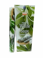 Darshan White Sage Incense Stick Natural Rolled Fragrance Agarbatti 120 Sticks