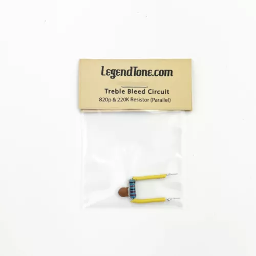2x Treble Bleed Circuits (Parallel 820p & 220K Resistor) for Humbucker Pickups