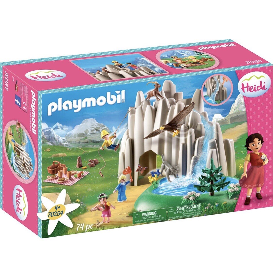 PLAYMOBIL 70254 Heidi Peter Clara lac de cristal figurines de collection