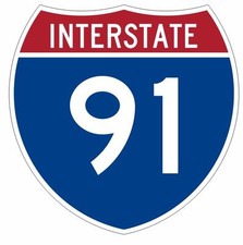 Interstate 91 Sticker Decal R939 Highway Sign