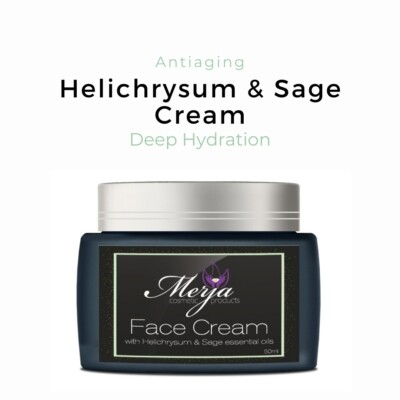 Merja - Helichrysum and Sage Face Antiaging cream  w/ essential oils- 50ml