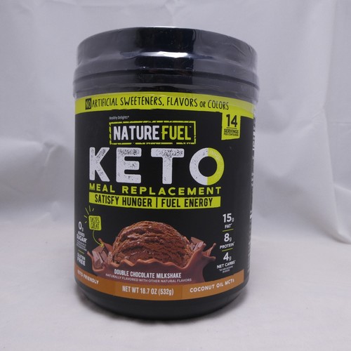 Nature Fuel Keto Meal Replacement Powder Double Chocolate Milkshake 18