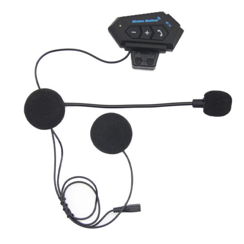 Update Motorcycle Helmet Headset Wireless Bluetooth Headphone Speaker BT-12 - Picture 1 of 8