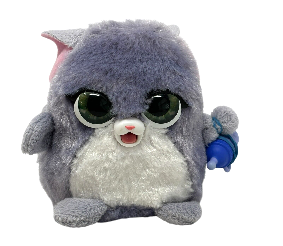 FURREAL FRIENDS Fuzzalots VIDEO Kitty Cat Purple Plush Color Changing Sounds