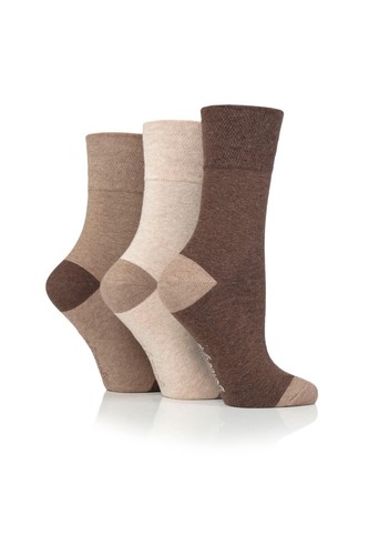 SockShop Gentle Grip Ladies 6 Pairs Cotton Non Elastic Top Diabetic Socks UK 4-8 - Picture 23 of 48