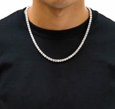 925 Sterling Silver Men's Tennis 