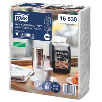TORK 15830 Xpressnap Fit Servietten für Xpressnap Spender Gastro Imbiss Speise