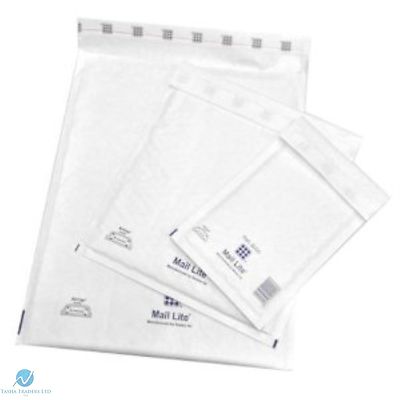 200 F3 F/3 Weiß 220 x 330 mm Gepolstert Luftpolsterfolie Mail Lite Posttasche NEU