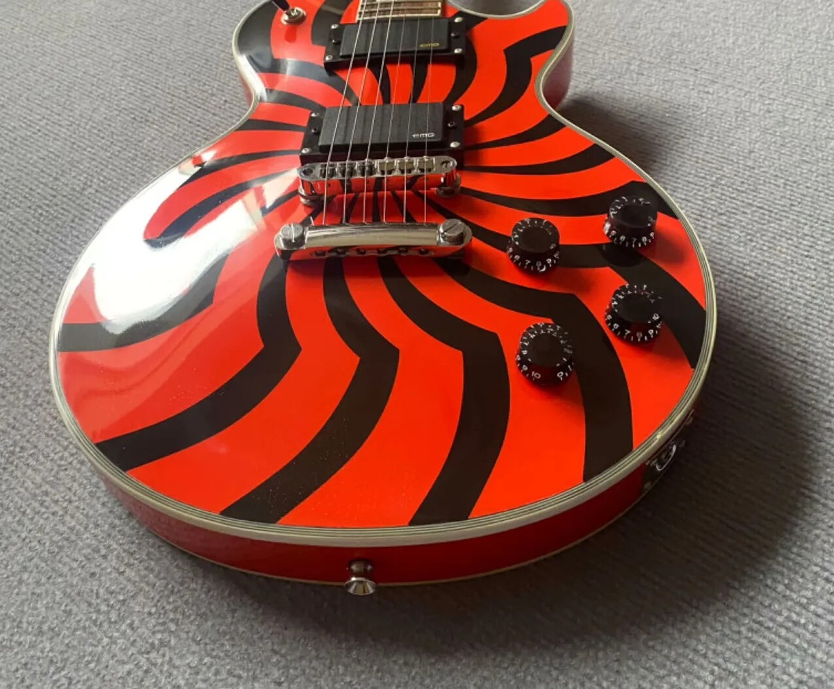 Factory Custom Orange Lp BFG Electric Guitar Zakk Wylde Black
