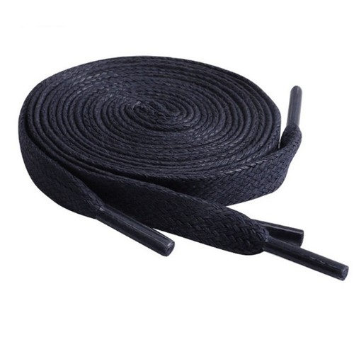 FLAT Premium Waxed Cotton Shoelaces Sneakers Colored Shoe Laces Boot Strings. - Picture 5 of 37