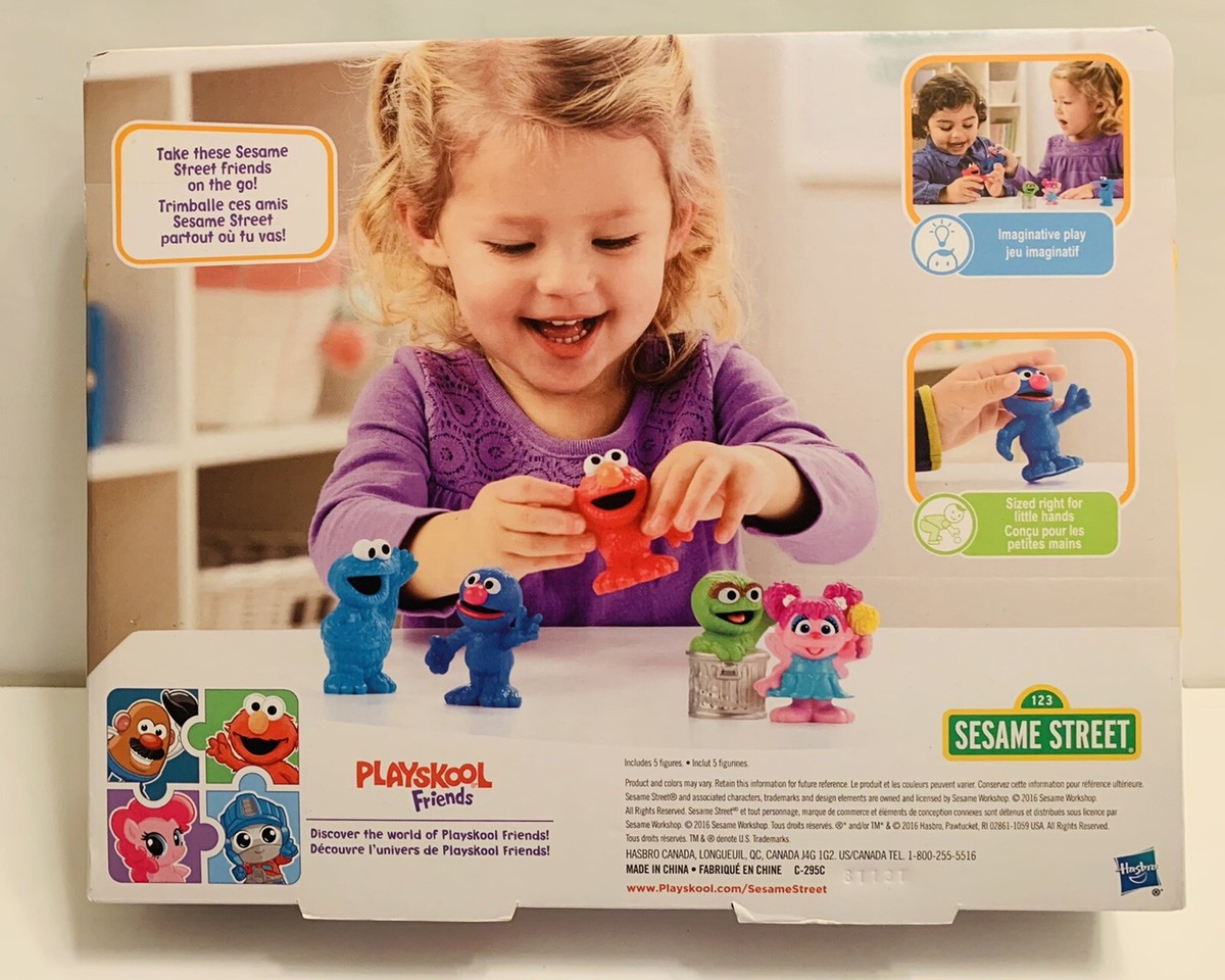 5-Piece Sesame Street Figures -ELMO, COOKIE MONSTER, GROVER, OSCAR