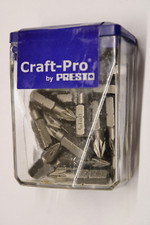 x25 Presto PZ1 Screwdriver bits Tic Tac pack Craft Pro 1/4" hex drive PZ1 25pc