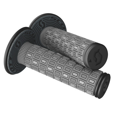 Scott Sports SX II Motorcycle Grips – Dual Density Gray/Black – Fits 7/8" Handlebars - View #7