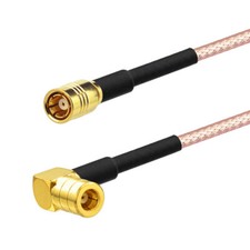 SMB Female to Jack pin right angle jumper pigtail cable RG316 30cm for GPS WiFi