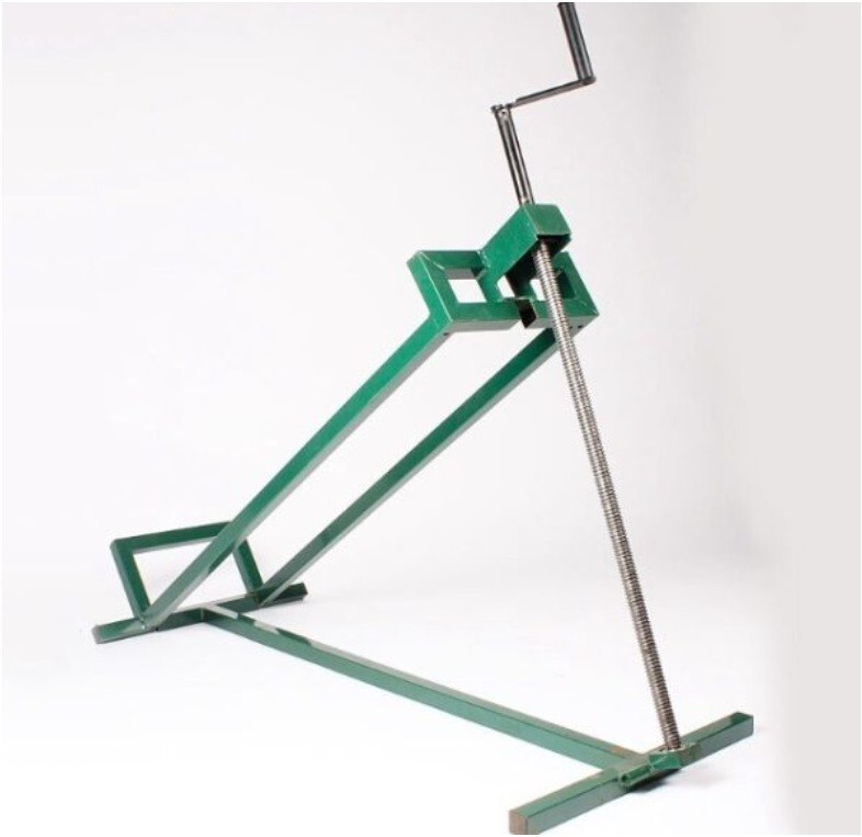 SOARS Rasentraktor Hebevorrichtung, Rasentraktorheber Metall Hebervorrichtung Fuer Aufsitzmaeher 400kg Belastbar, Neigung Bis 50 , Stufenlos Verstellbar 4590829028