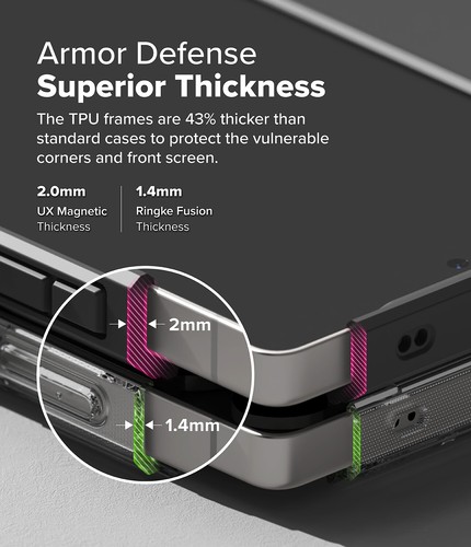 Für Galaxy S25 Ultra Hülle | Ringke [UX Magnet] Robust Ständer Klar Cover - Bild 19 von 25