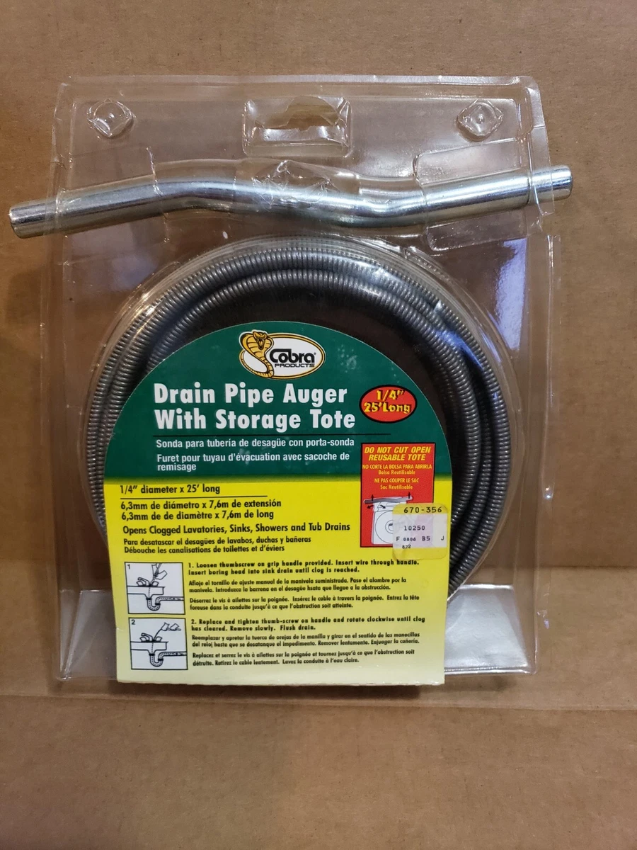 Cobra 25 L Drain Pipe Auger Max Warehouse